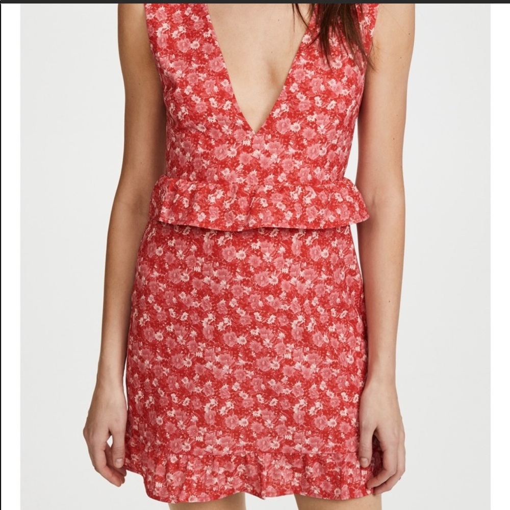 Pink floral dress
